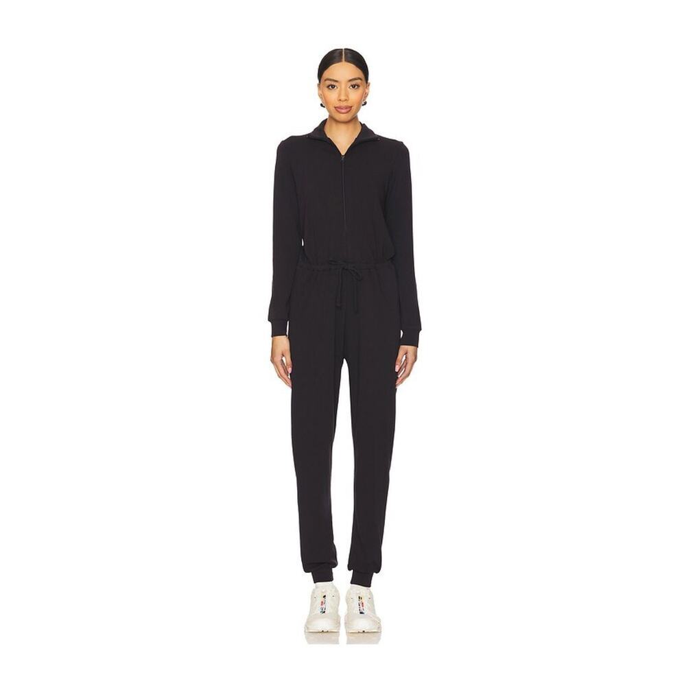 NWT WellBeing by REVOLVE Black Zip Front Jumpsuit Small